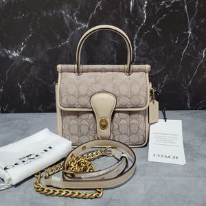 Coach Willis 18 Quilted Satchel